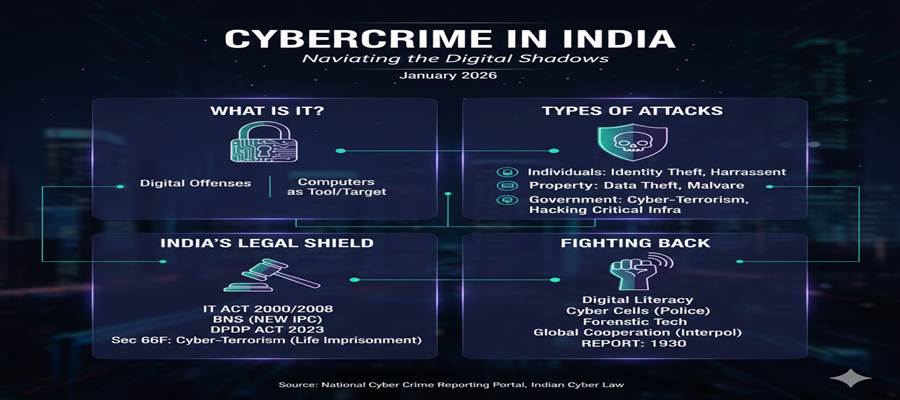 Navigating the Digital Shadows: Cybercrime Insights in India